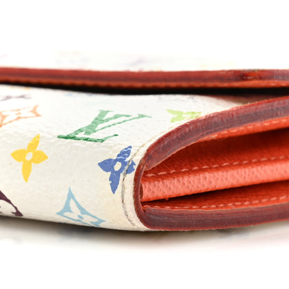 Louis Vuitton Monogram Multicolor Sarah Wallet White 10 of 16
