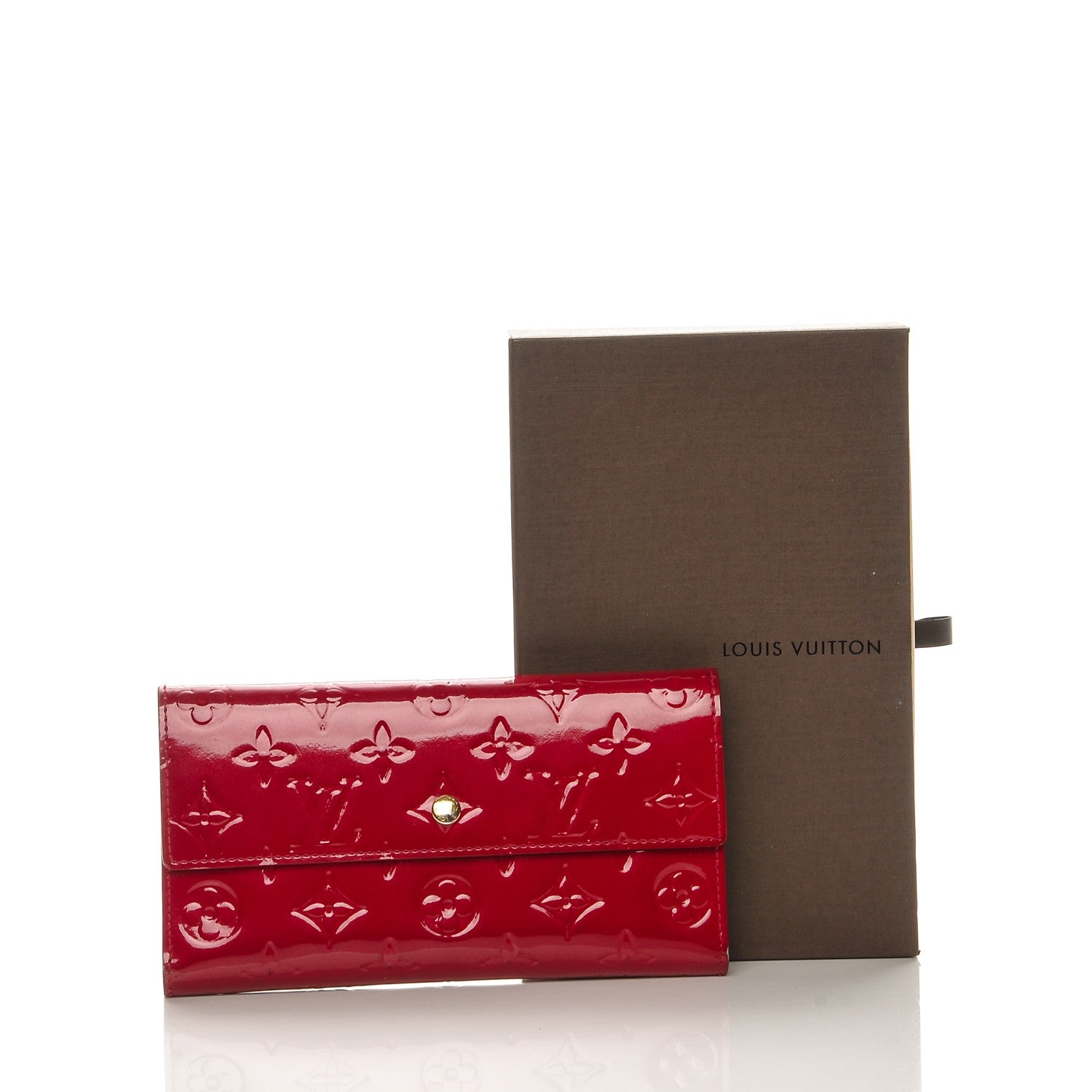 Louis Vuitton Vernis Porte Tresor International Wallet Pomme D'Amour 8 of 8