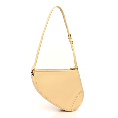 Christian Dior Goatskin Saddle Rodeo Pouch Pastel Light Yellow 3 of 10