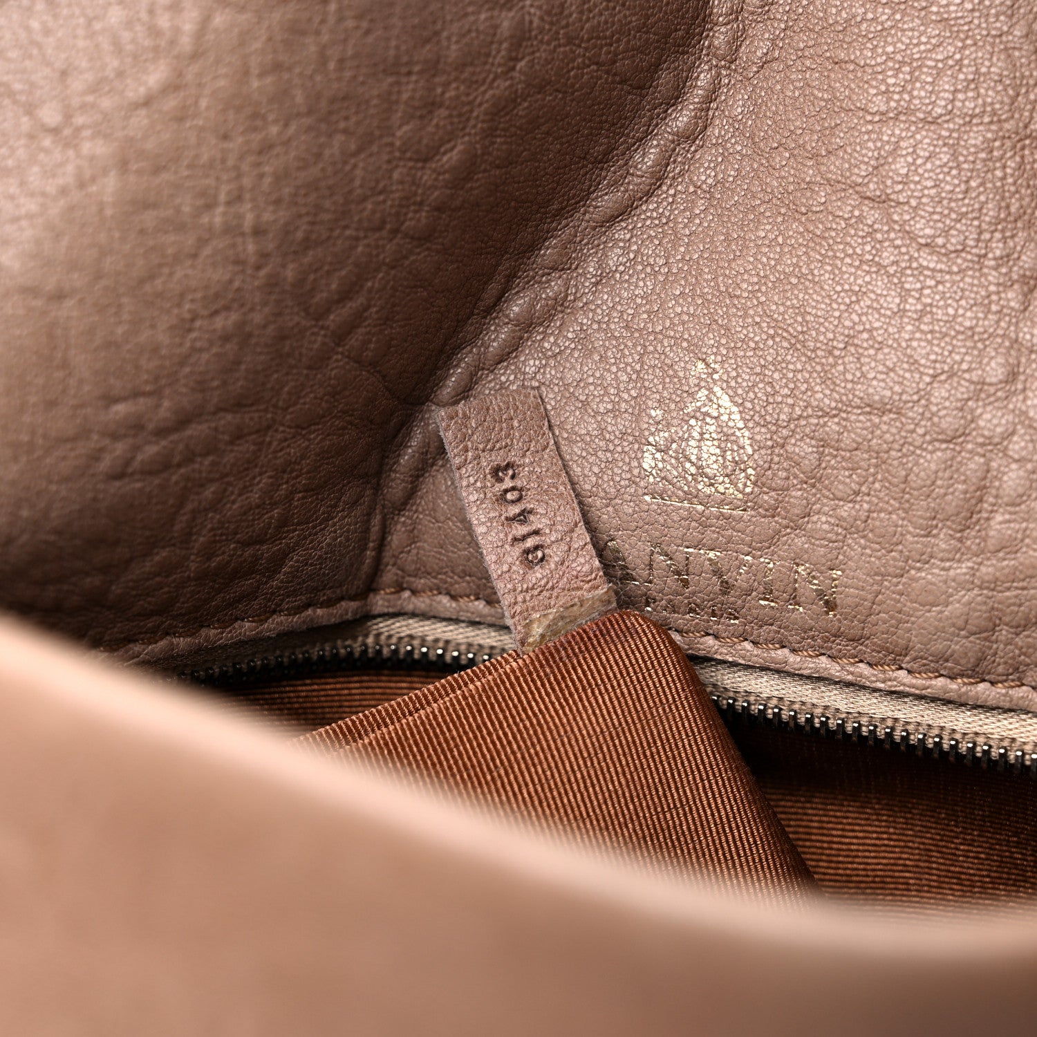 Lanvin Lambskin Quilted Medium Happy Shoulder Bag Mastic 6 of 17