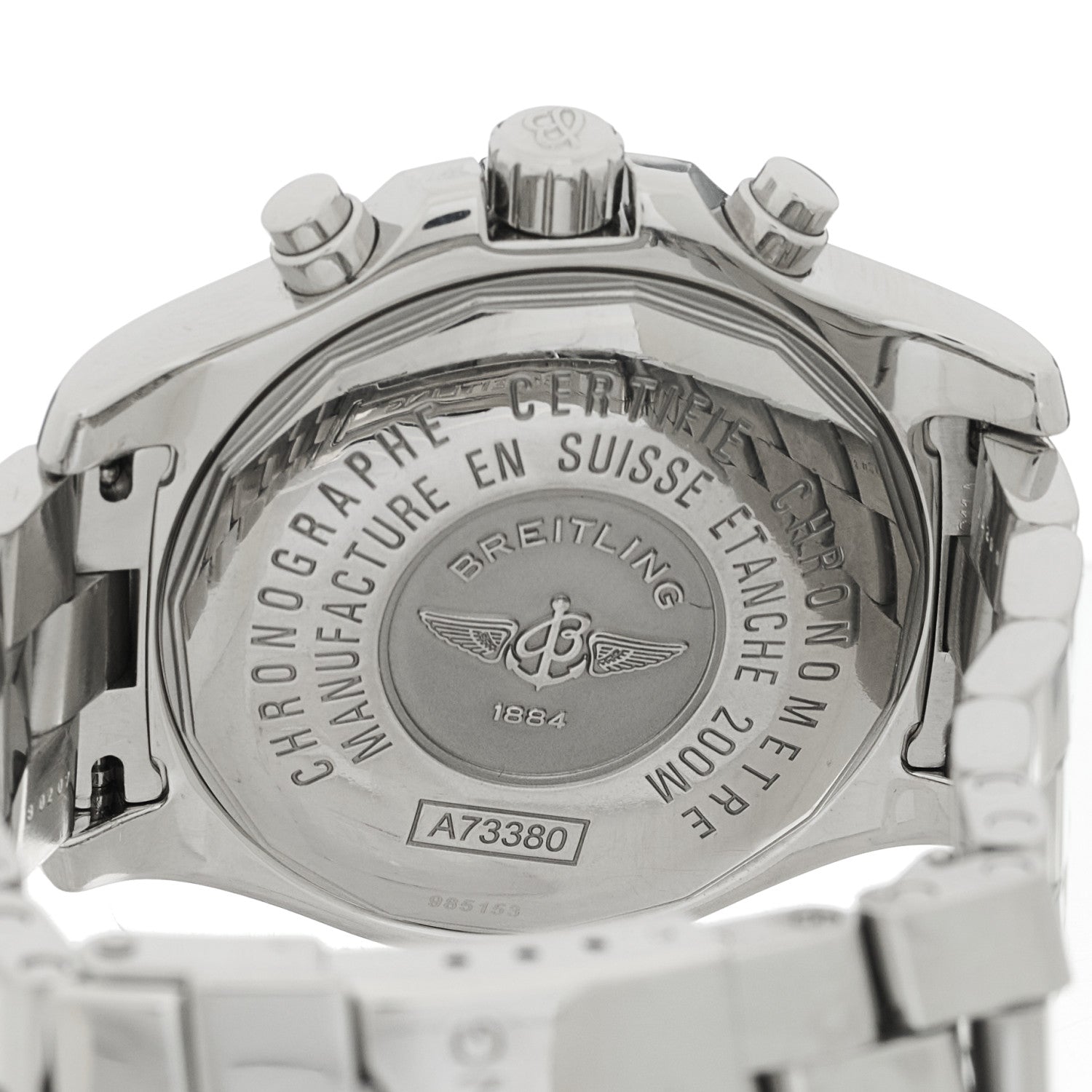 Breitling Stainless Steel 41mm Colt Chronograph Quartz Watch Blue A73380 4 of 4