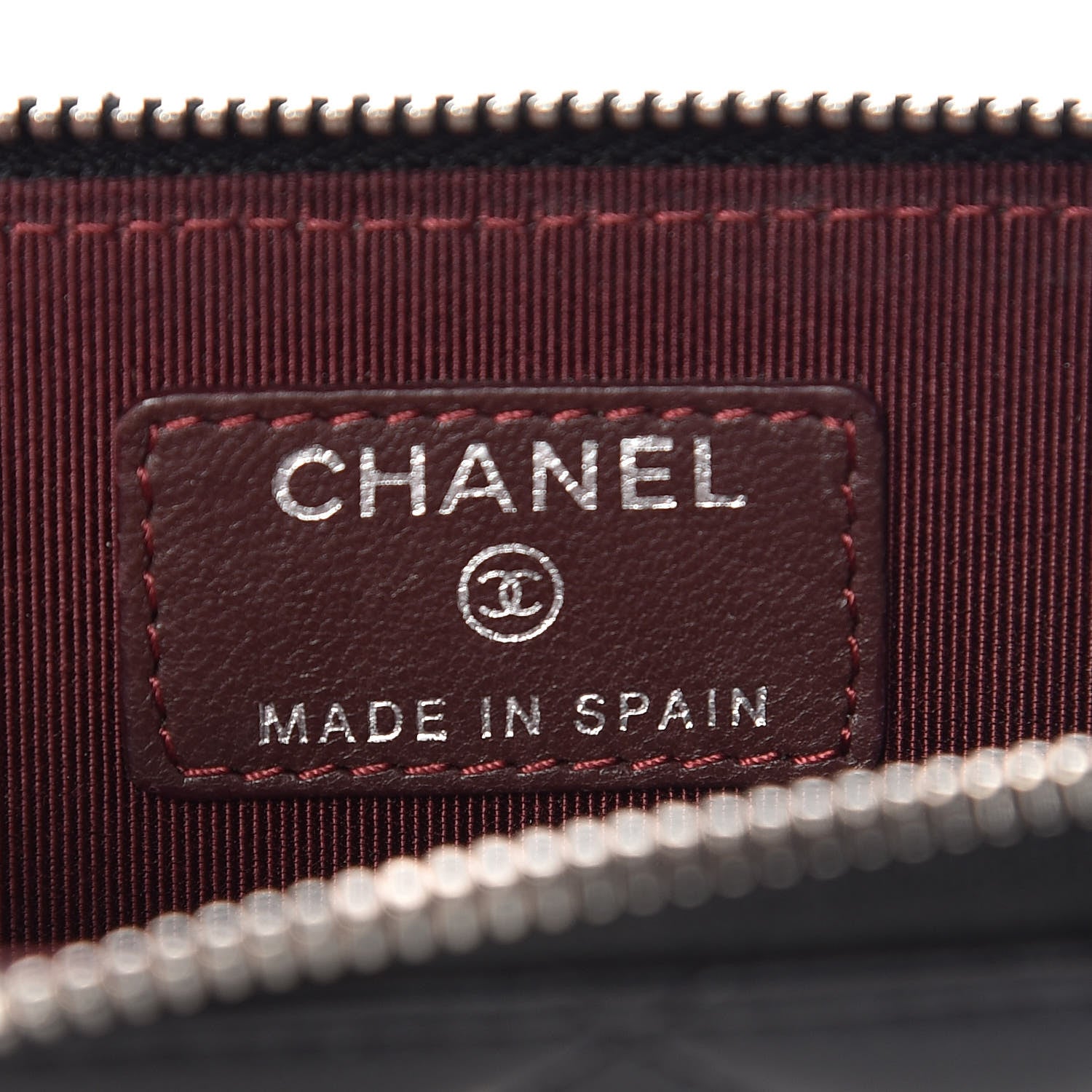 Chanel Lambskin Quilted Key Holder Case Black 6 of 8