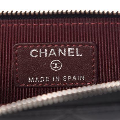Chanel Lambskin Quilted Key Holder Case Black 6 of 8