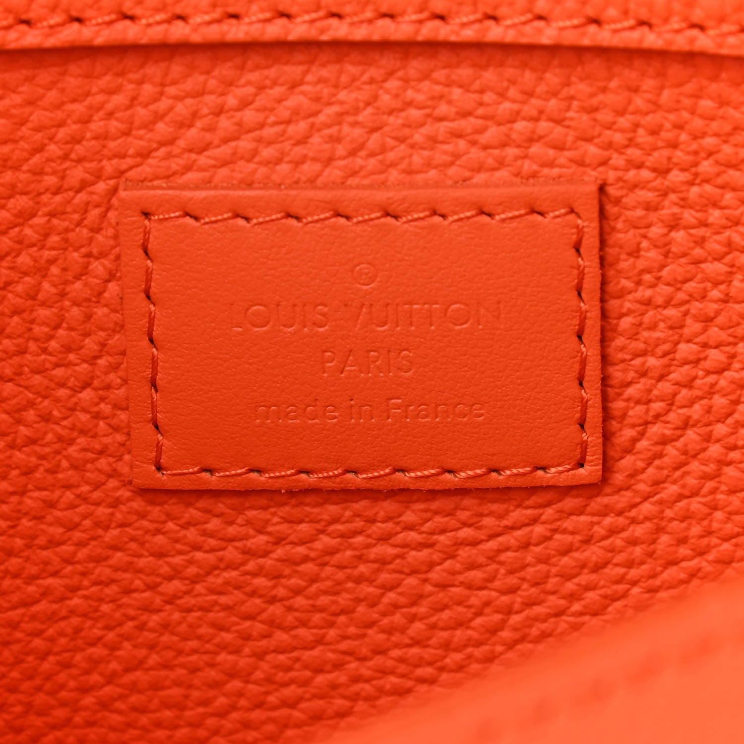 Louis Vuitton Grained Calfskin Aerogram New Sling Orange 7 of 11