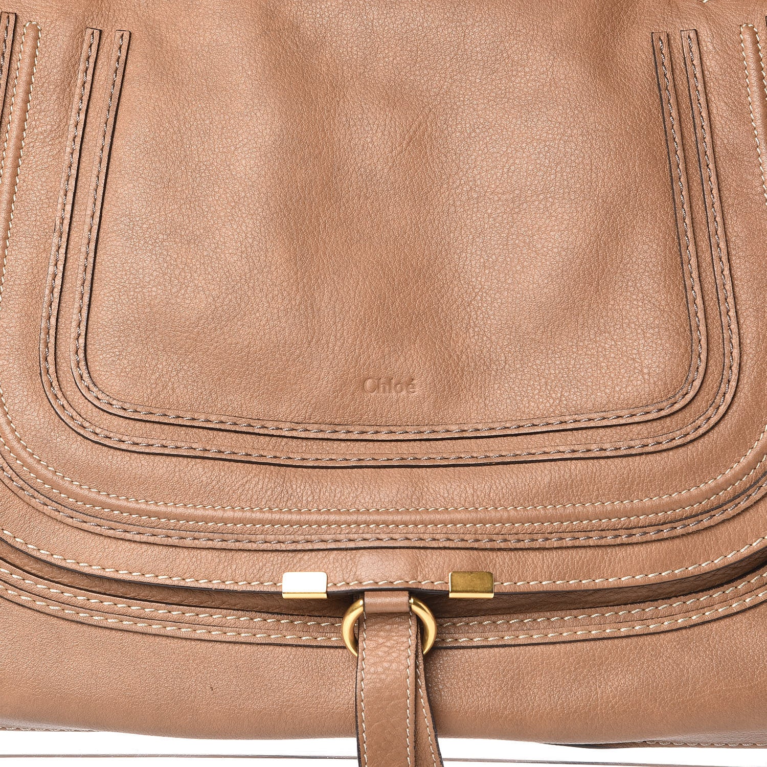 Chloe Calfskin Large Marcie Satchel Nut 10 of 10
