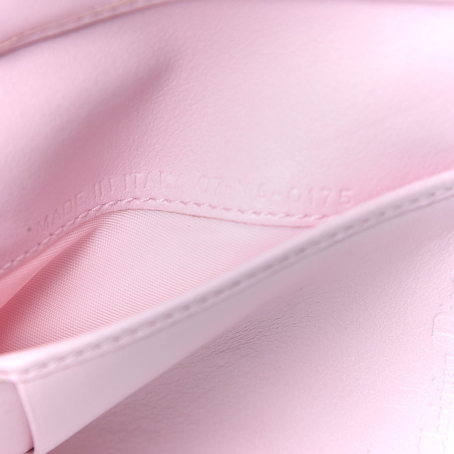 Patent Cannage Lady Dior Wallet Rose