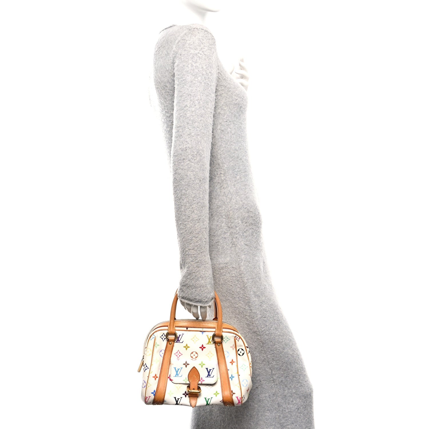 Louis Vuitton Monogram Multicolor Priscilla White 3 of 17