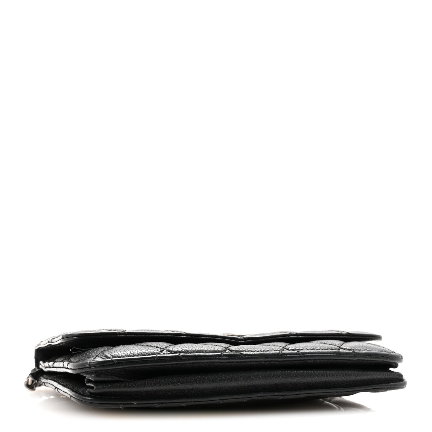 Caviar Quilted Paris Dallas Wallet on Chain WOC Black