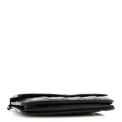 Chanel Caviar Quilted Paris Dallas Wallet on Chain WOC Black 4 of 11