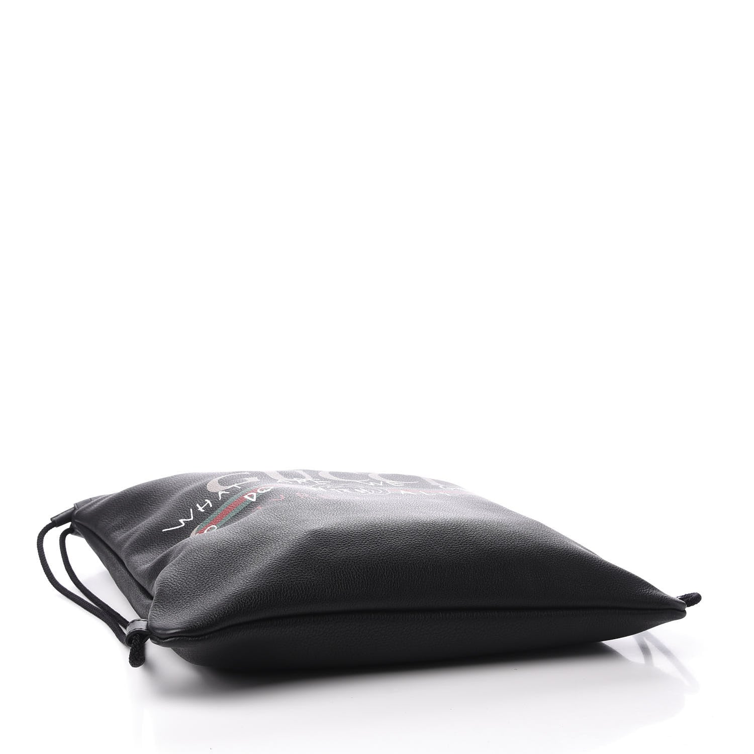 Gucci Calfskin Coco Capitan Logo Drawstring Backpack Black 3 of 9