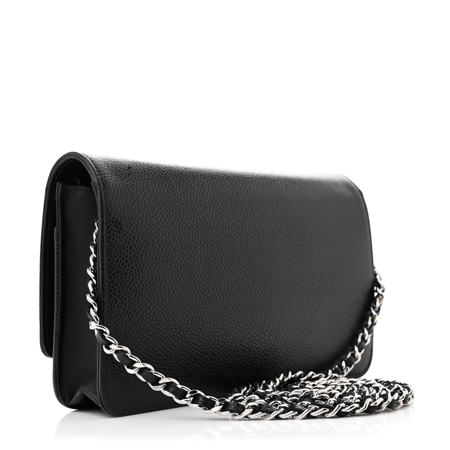 Chanel Caviar Timeless CC Wallet On Chain WOC Black 3 of 11