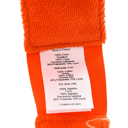 Hermes Cotton Les Leopards Golf Visor Geranium White 8 of 8