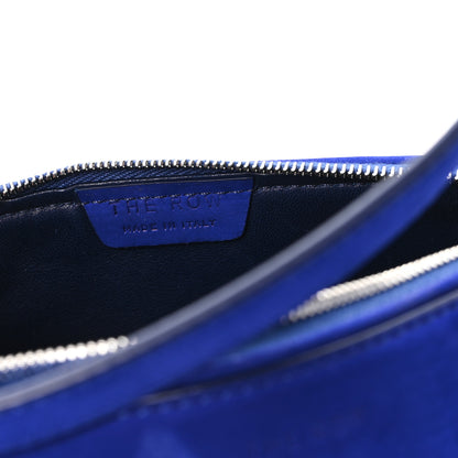 The Row Nubuck Small Morgan Shoulder Bag Cobalt 6 of 10
