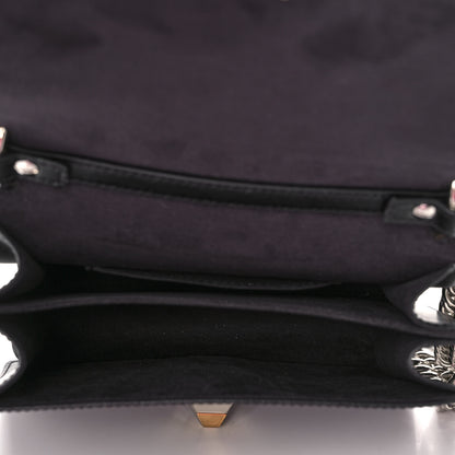 Fendi Vitello Liberty Lucido Metal Monster Eyes Studded Small Kan I Shoulder Bag Black 5 of 14