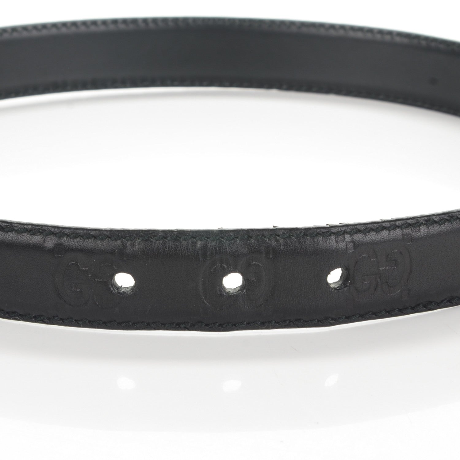 Gucci Guccissima Belt 85 34 Balck 6 of 7