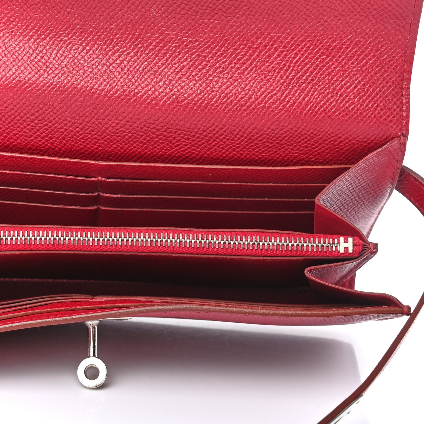 Epsom Kelly Longue Wallet Rubis