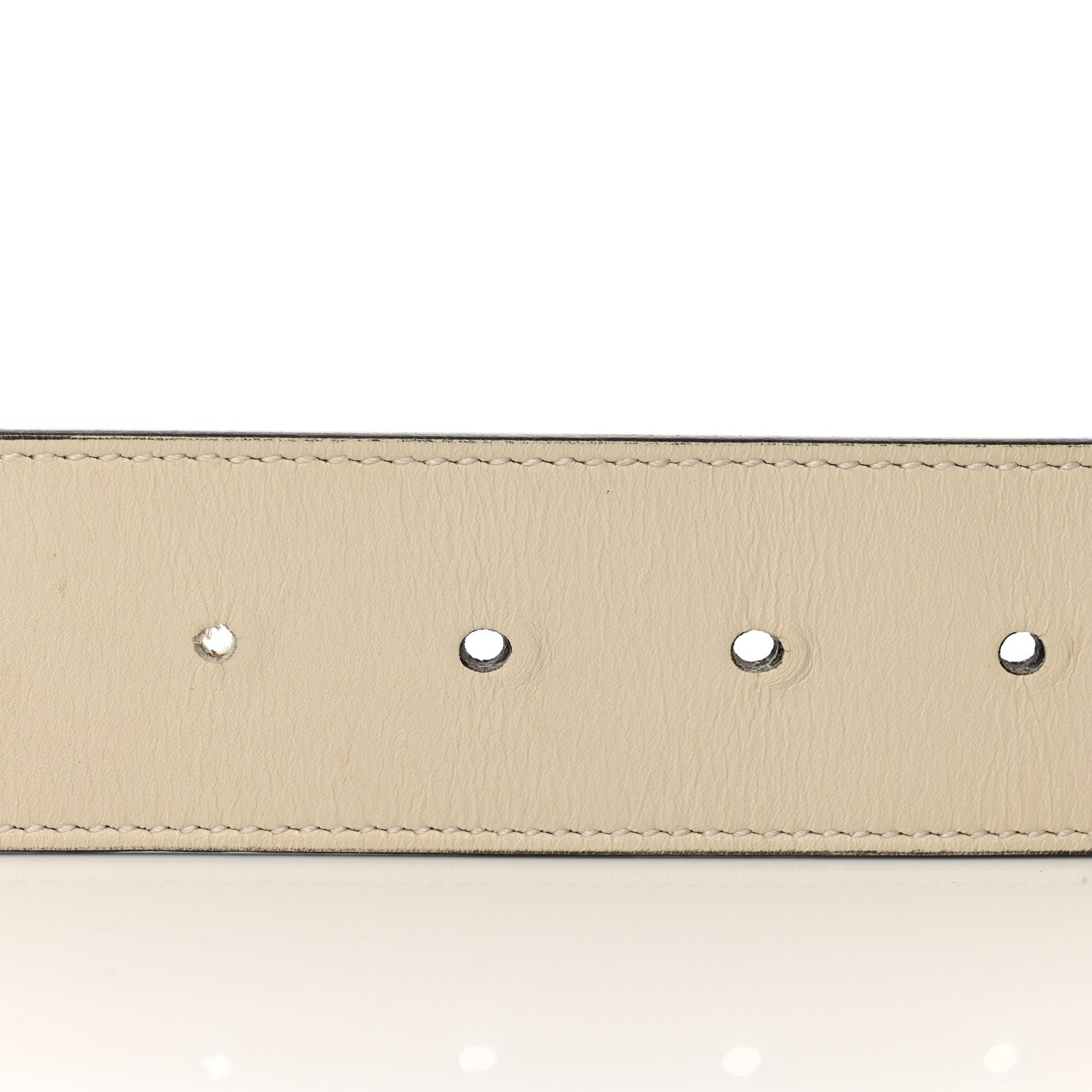 Gucci Calfskin Double G 40mm Belt 85 34 Mystic White 4 of 5