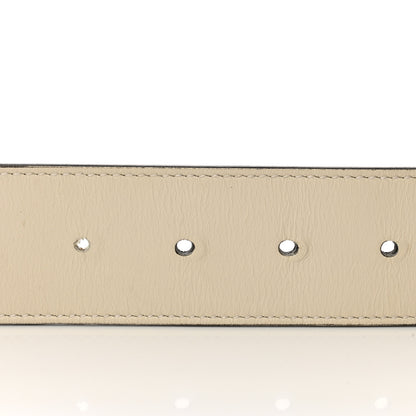 Gucci Calfskin Double G 40mm Belt 85 34 Mystic White 4 of 5