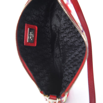 Christian Dior Canvas Le Victim Mini Saddle Pochette Red 5 of 8