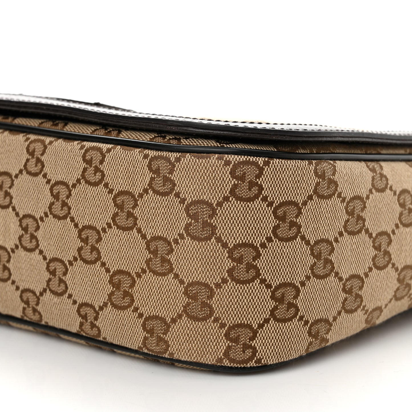 Monogram Flap Messenger Bag Beige Dark Brown