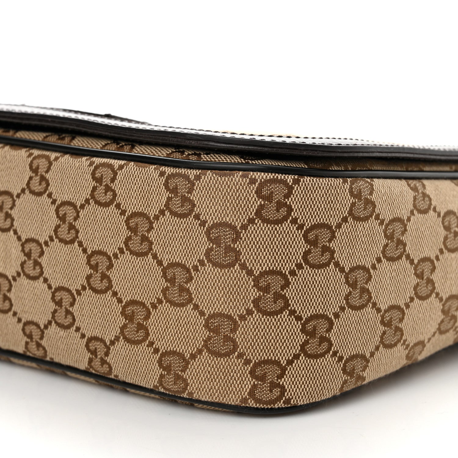 Gucci Monogram Flap Messenger Bag Beige Dark Brown 10 of 10