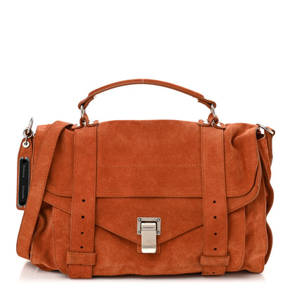 Proenza Schouler Suede Medium PS1 Satchel Red Clay 1 of 10