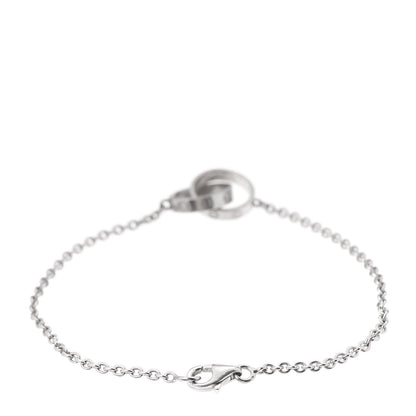Cartier 18K White Gold Interlocking LOVE Bracelet 3 of 6