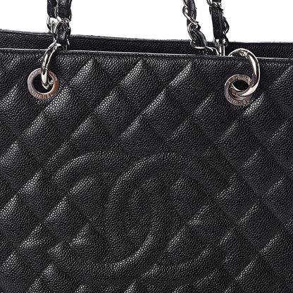 Chanel Caviar Quilted Grand Shopping Tote GST Black 7 of 9