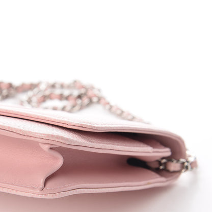 Chanel Caviar Timeless CC Wallet On Chain WOC Pink 13 of 13
