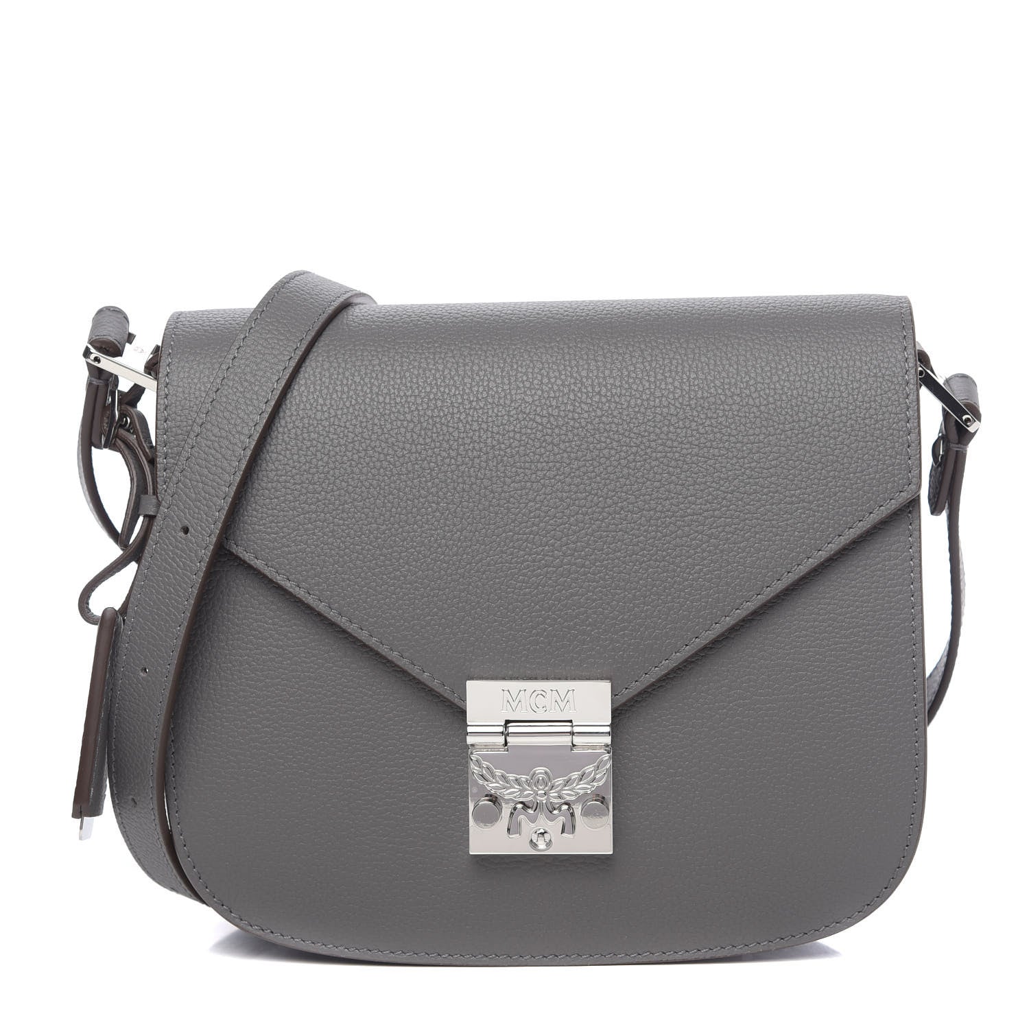 MCM Park Avenue Calfskin Small Patricia Crossbody Bag Charcoal 1 of 9