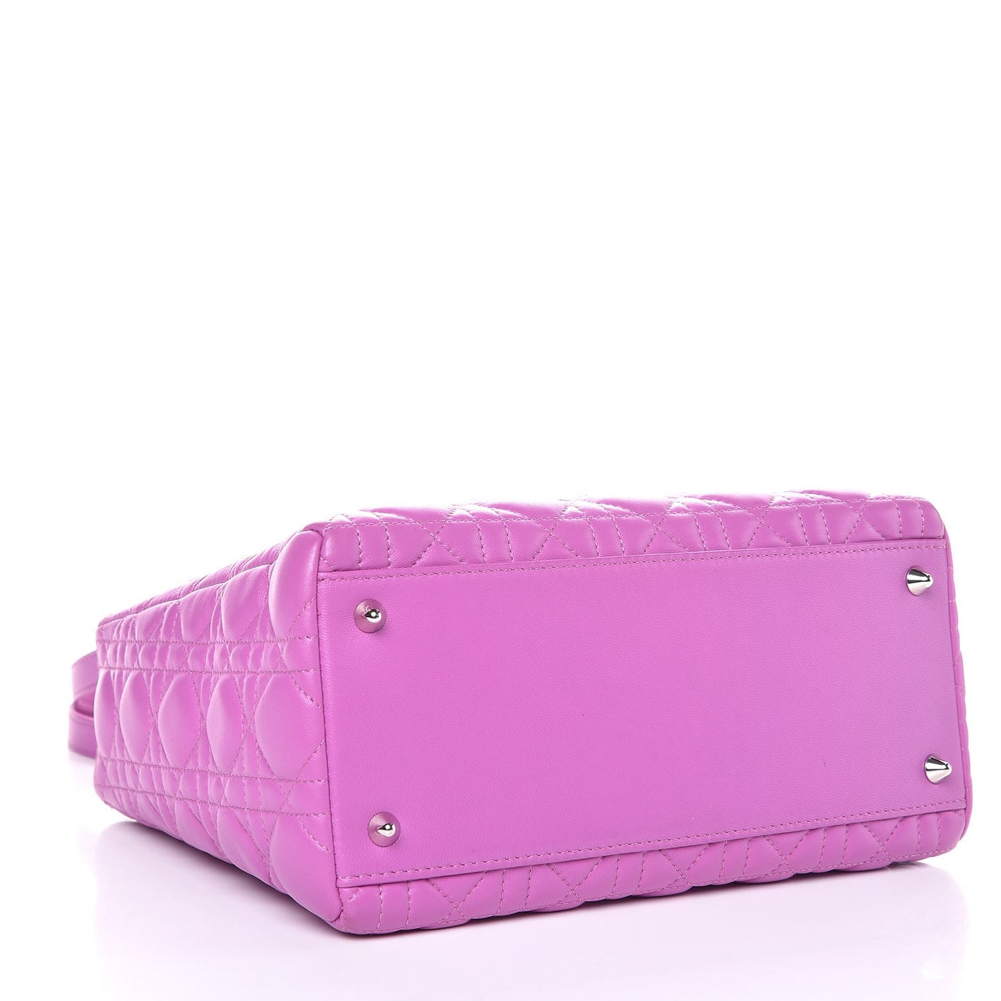 Lambskin Cannage Medium Lady Dior Purple
