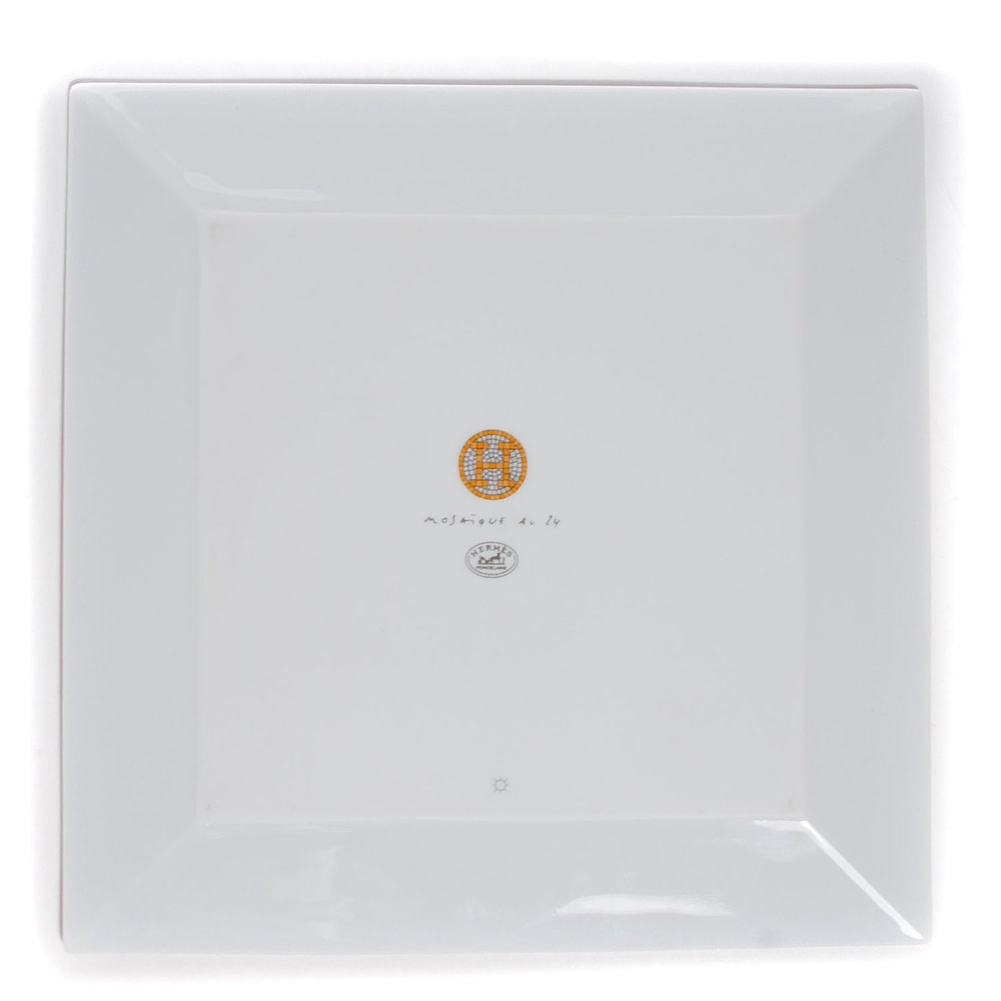 Porcelain Mosaique au 24 Square Plate Gift Box