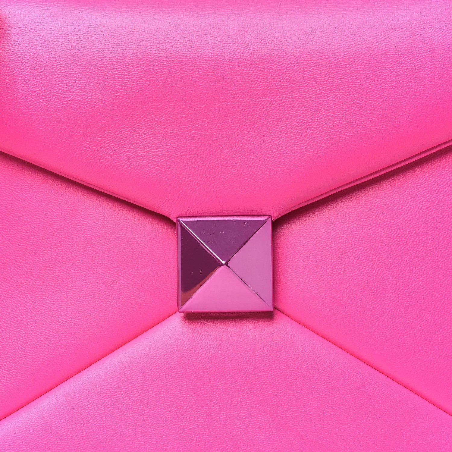 Valentino Garavani Nappa Tonal Monochrome One Stud Top Handle Bag Pink PP 5 of 7