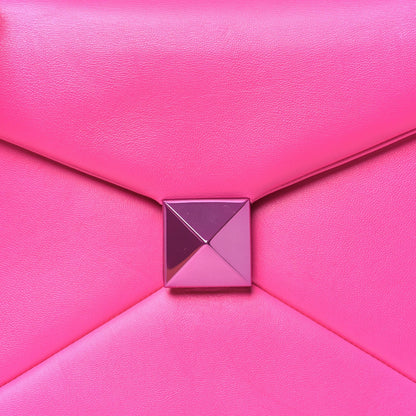 Valentino Garavani Nappa Tonal Monochrome One Stud Top Handle Bag Pink PP 5 of 7