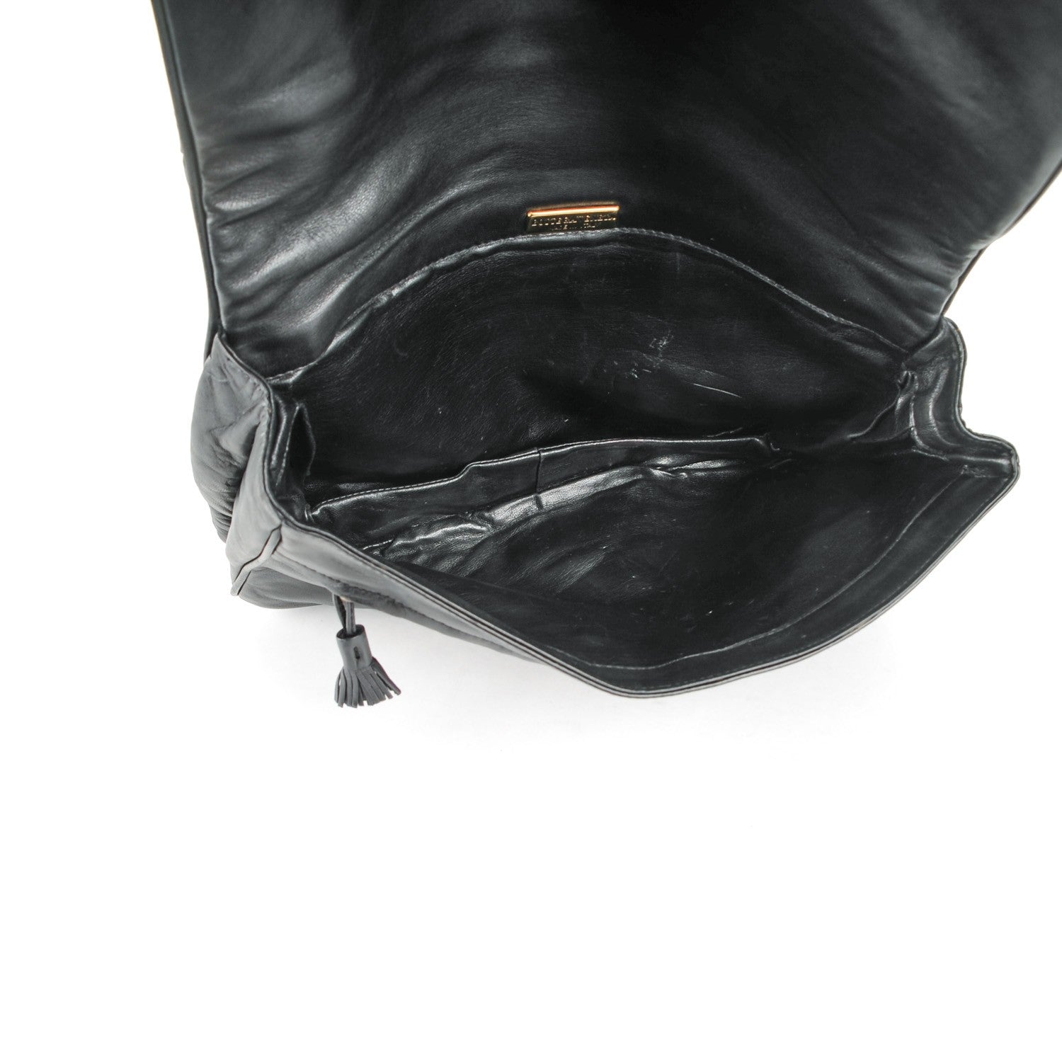 Bottega Veneta BOTTEGA VENETA Nappa Intrecciato Flap Clutch Nero Black 5 of 6