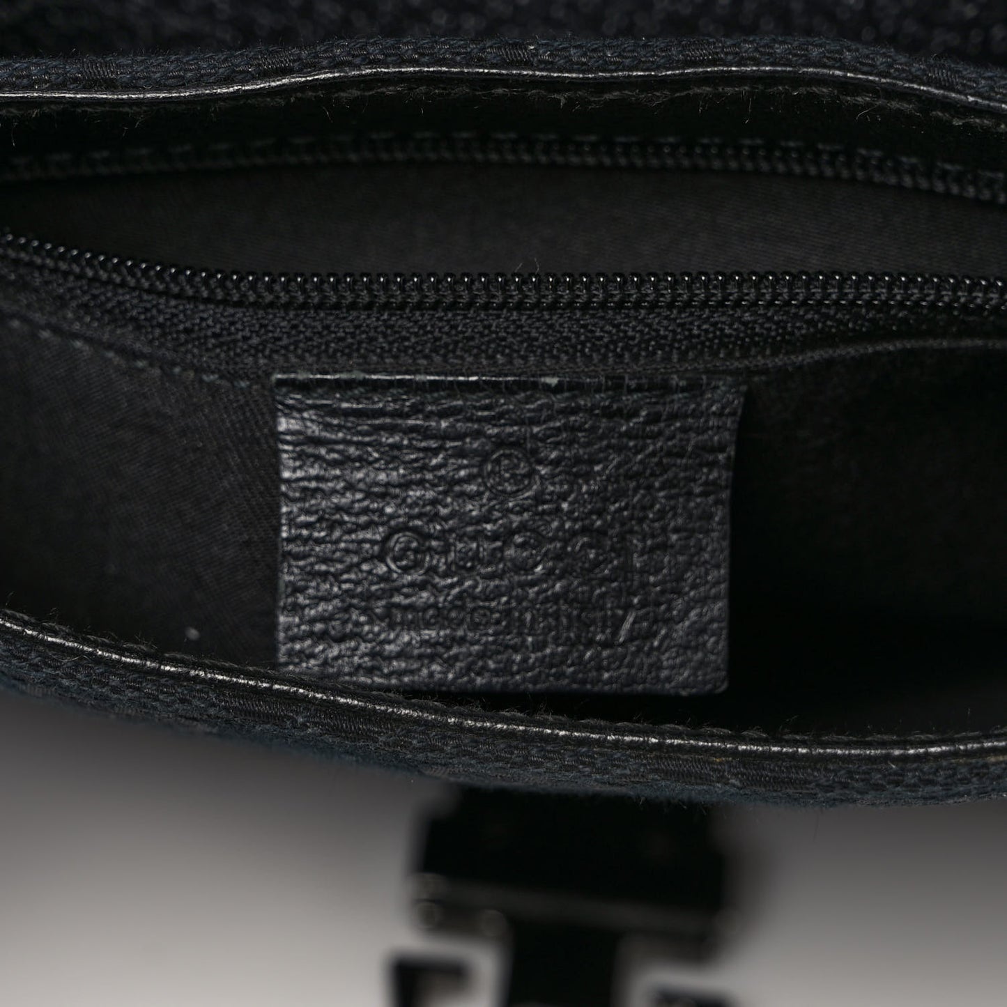 GG Monogram Web Buckle Belt Bag Black