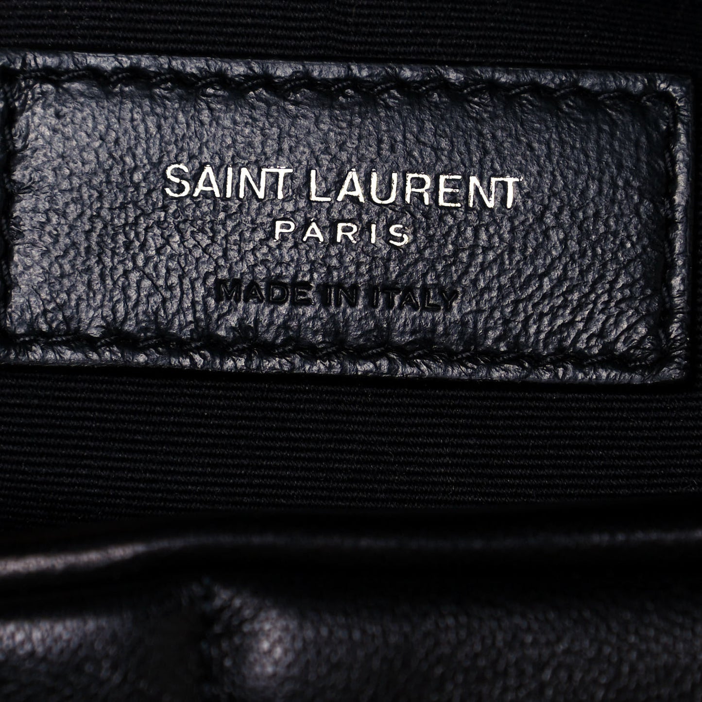 Lambskin Quilted Medium Loulou Puffer Monogram Chain Satchel Black