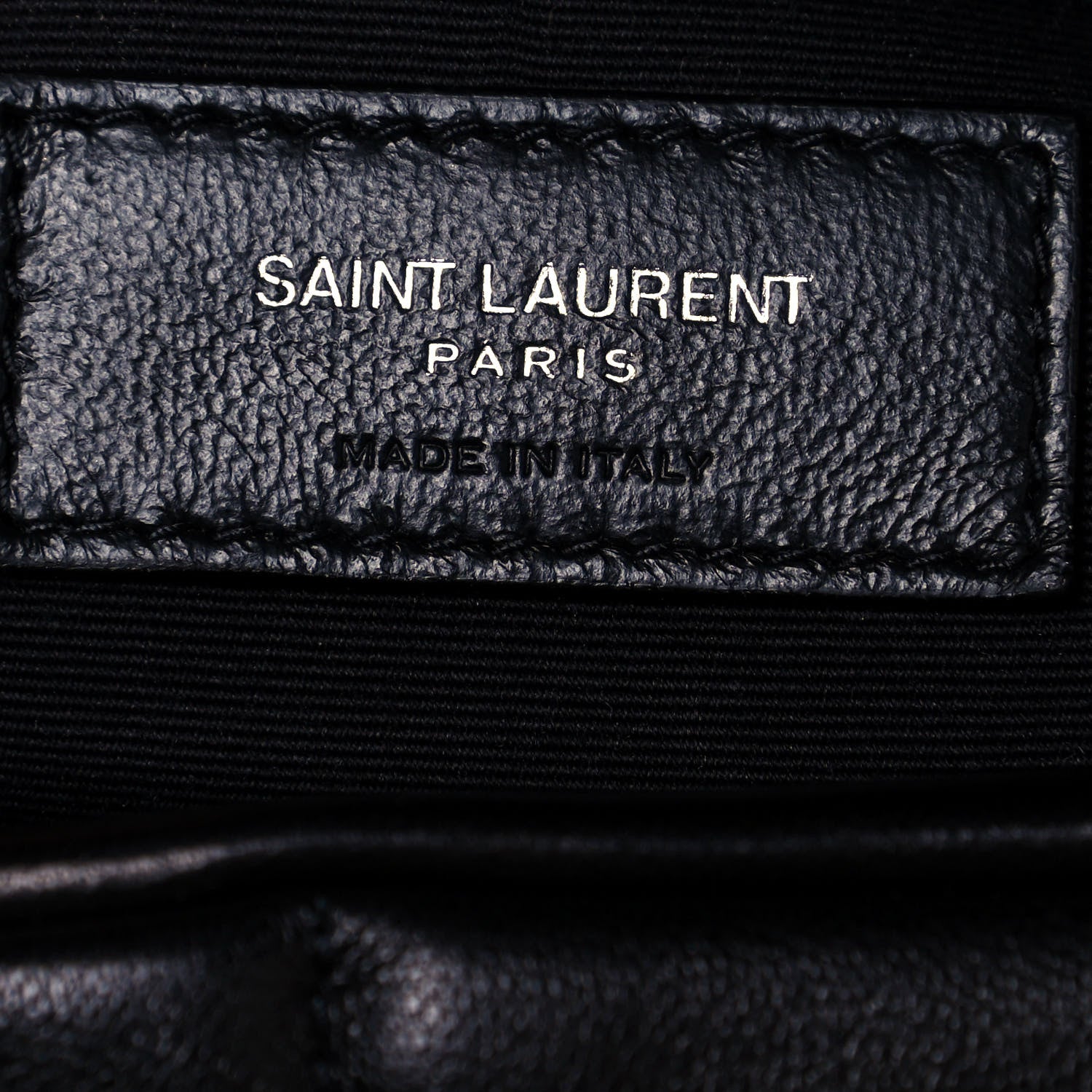 Saint Laurent Lambskin Quilted Medium Loulou Puffer Monogram Chain Satchel Black 6 of 13