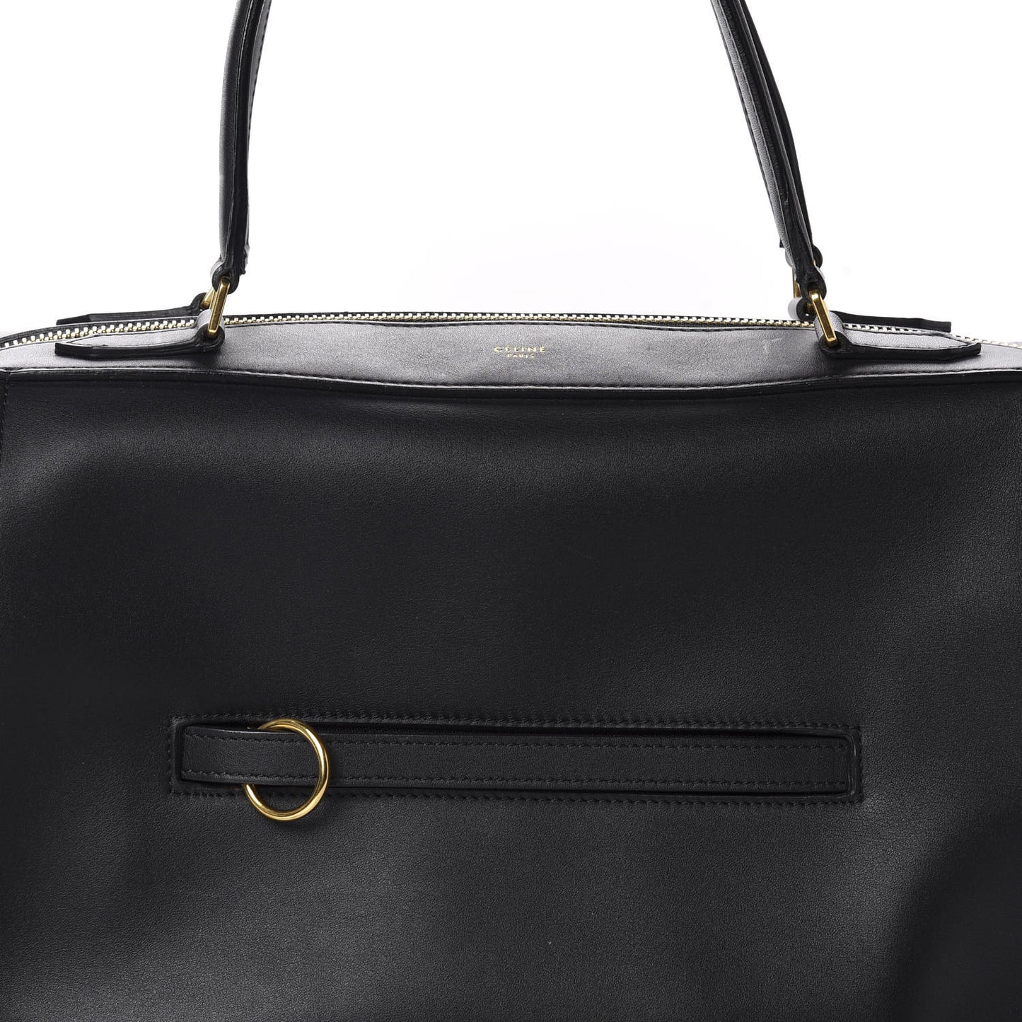 Smooth Calfskin Ring Bag Black