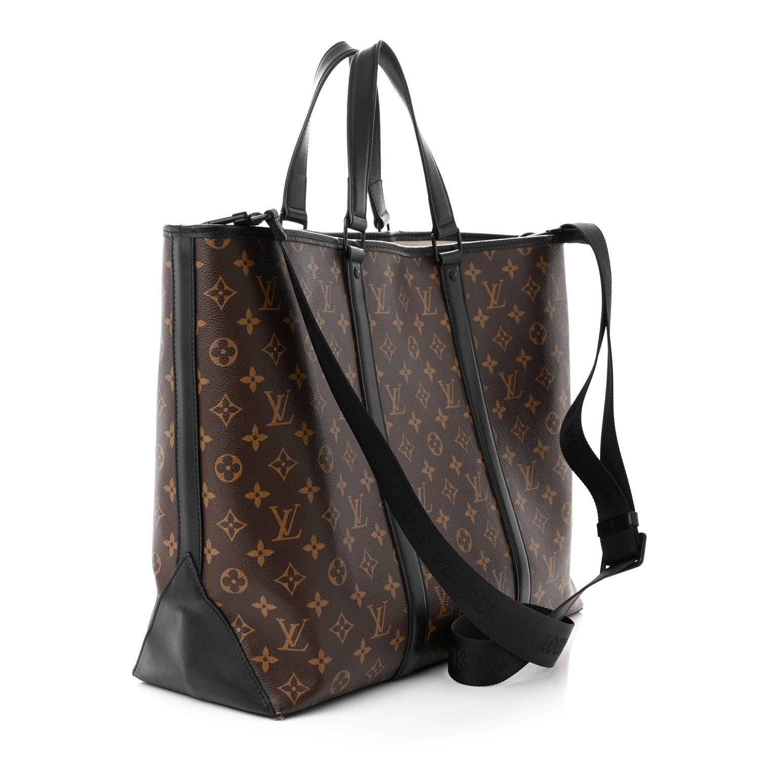 Louis Vuitton Monogram Macassar Weekend Tote PM 3 of 10