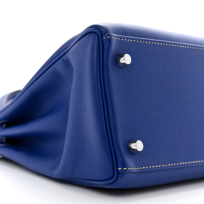 Hermes Epsom Candy Kelly Retourne 28 Bleu Electrique Mykonos 9 of 14