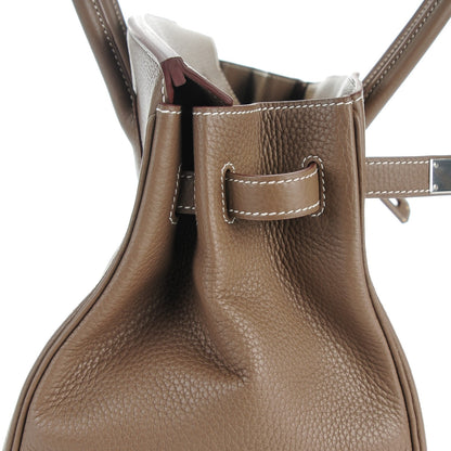 Hermes Taurillon Clemence Birkin 35 Etoupe 16 of 25