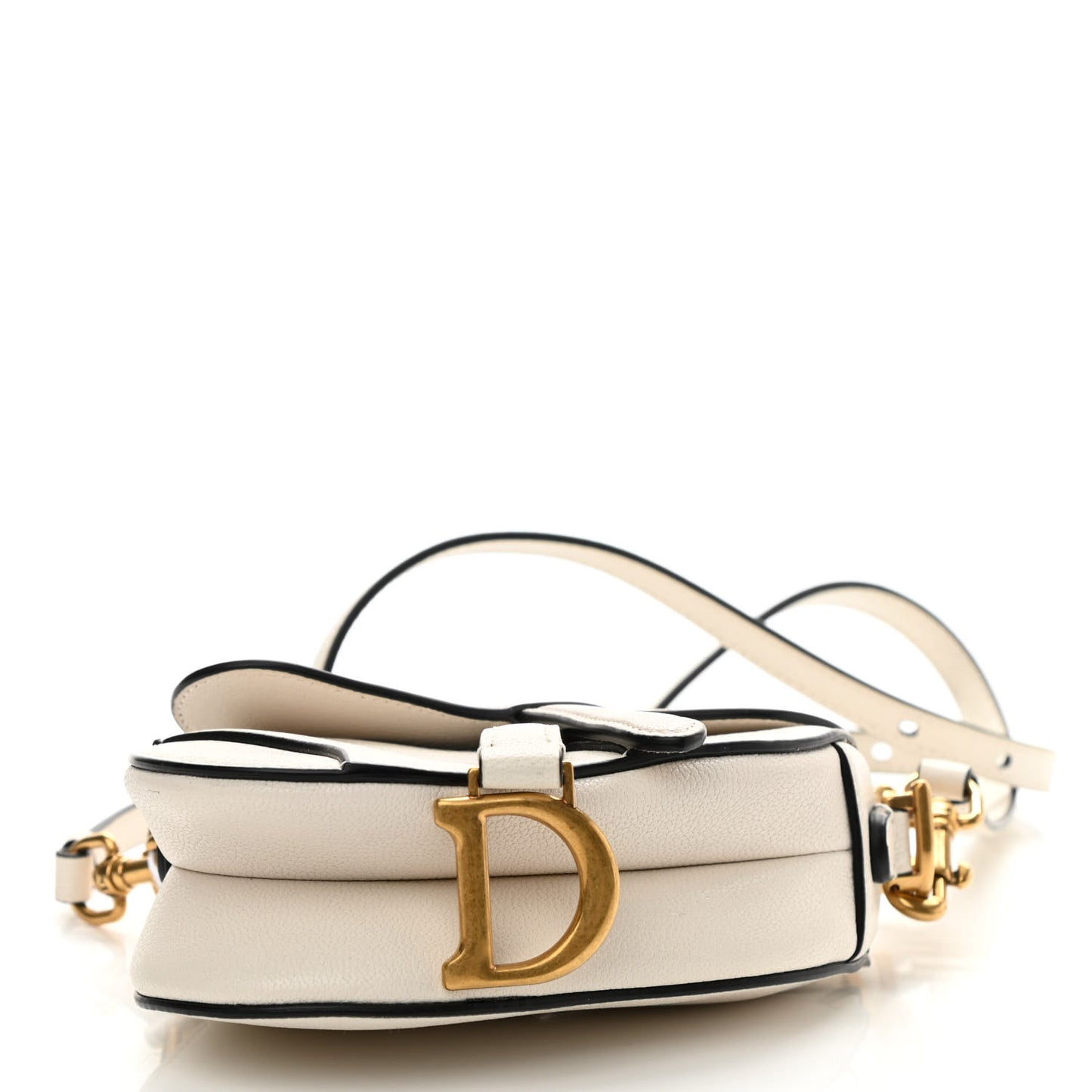 Goatskin Micro Saddle Bag With Strap