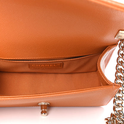 Chanel Caviar Quilted Small Boy Flap Light Brown 4 of 4