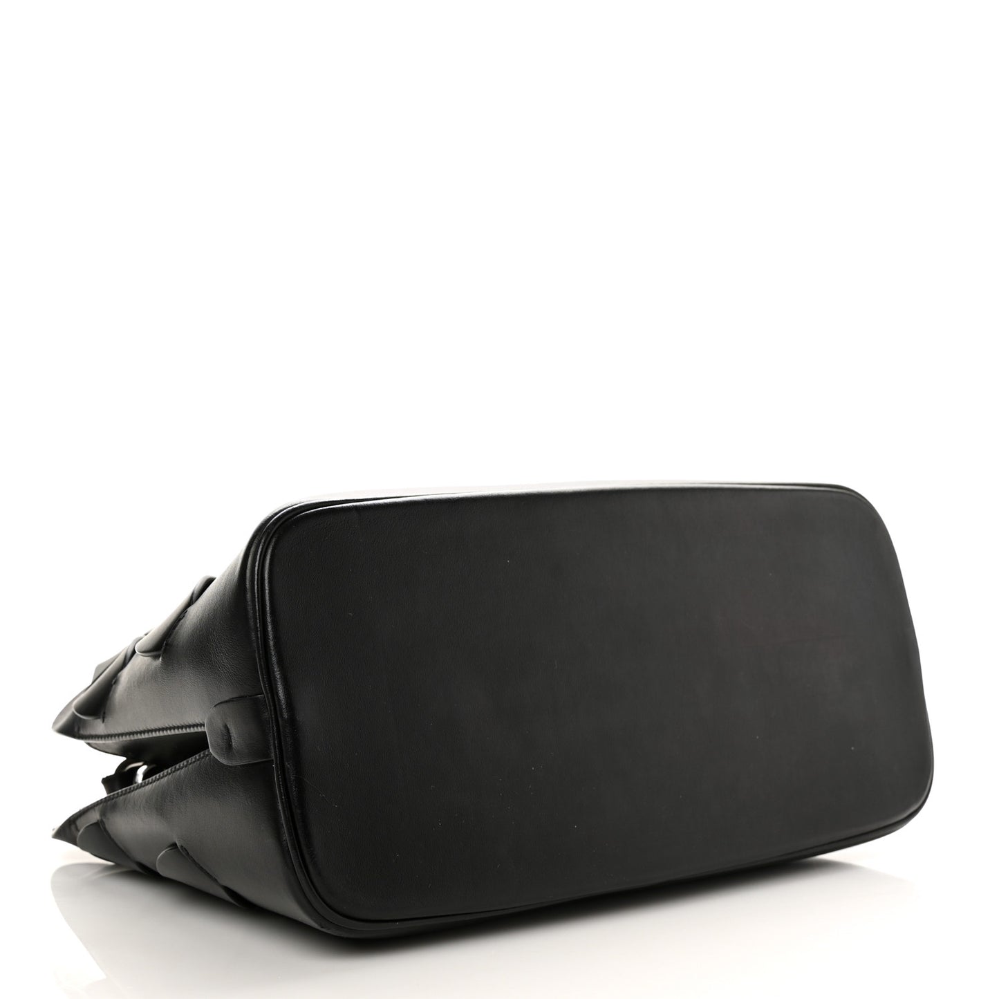 Vitello Intreccio Tress Handbag Black