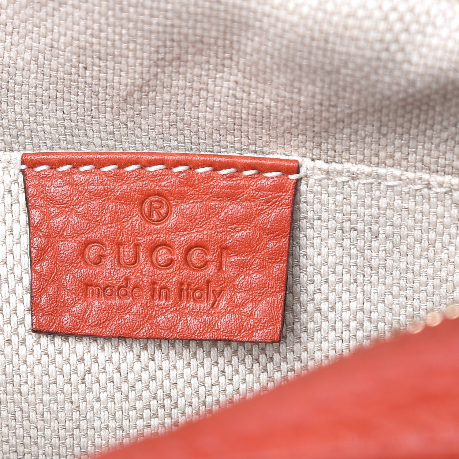 Gucci Pebbled Calfskin Small Soho Disco Bag Sun Orange 6 of 7