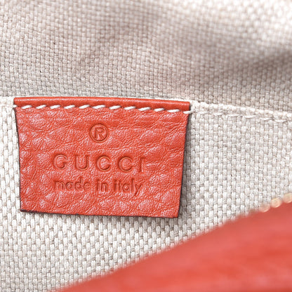 Gucci Pebbled Calfskin Small Soho Disco Bag Sun Orange 6 of 7