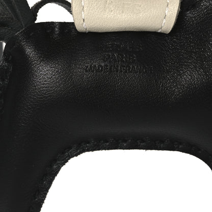 Hermes Milo Lambskin Rodeo Horse Bag Charm PM Noir Vert Mangrove Craie 3 of 4
