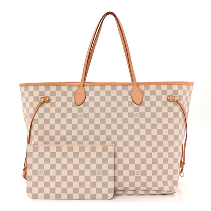 Louis Vuitton Damier Azur Neo Neverfull GM Rose Ballerine 3 of 11