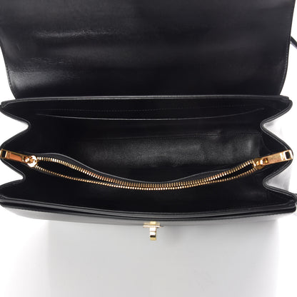 Celine Satinated Calfskin Medium 16 Top Handle Bag Black 6 of 10